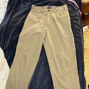 Noah NY Double Pleated Herringbone Trouser Double Pleated Green Men's 30